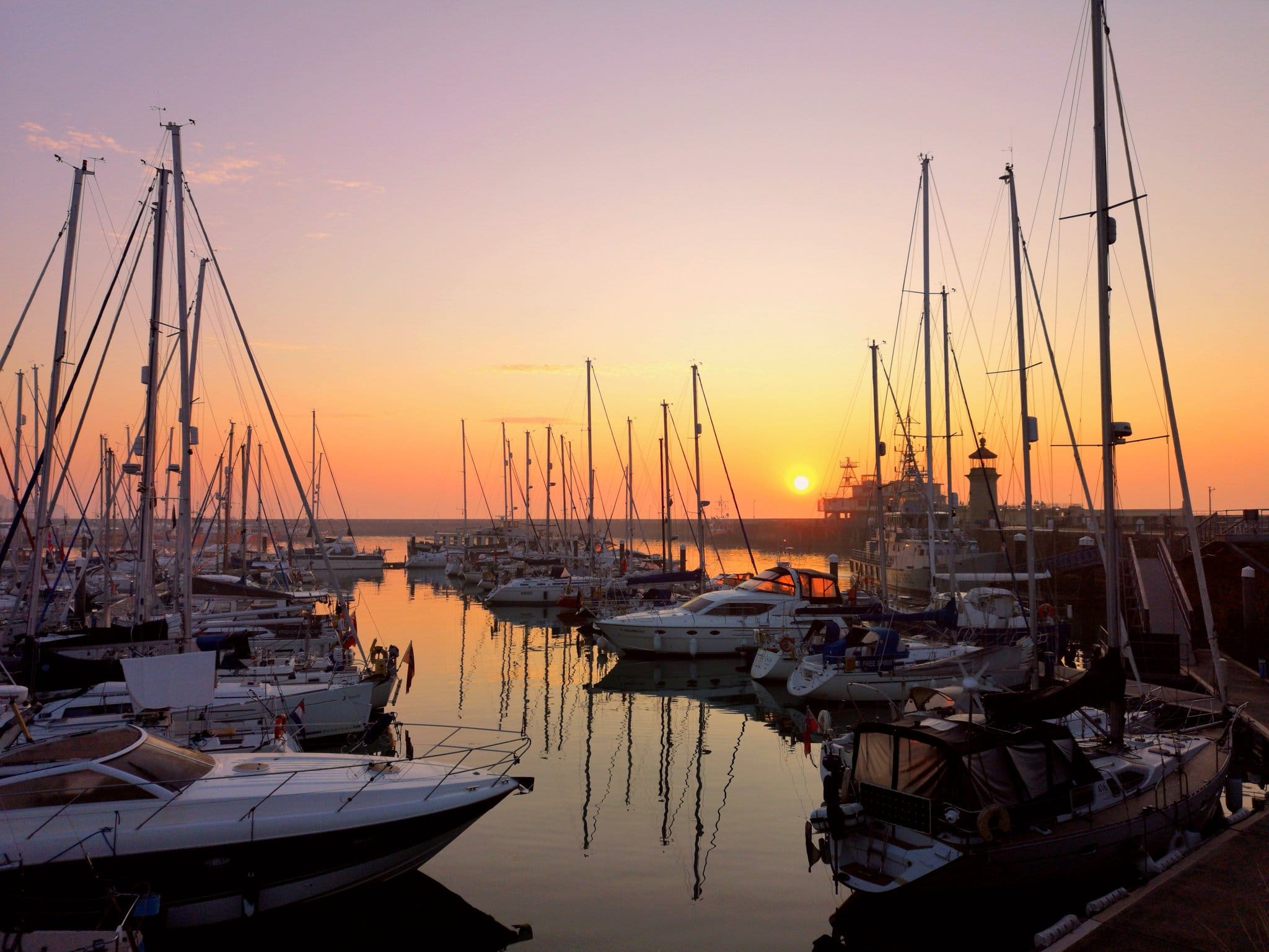 Sunrise and mist over Ramsgate Royal Harbour Natasha Tricks @natashatricks