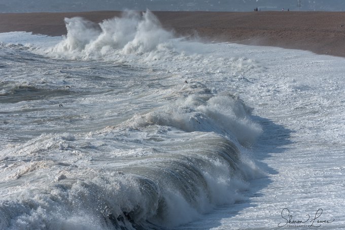 Waves at Chesil Beach Dorset by Sharon Lowes Photography @SharonLowesPho1