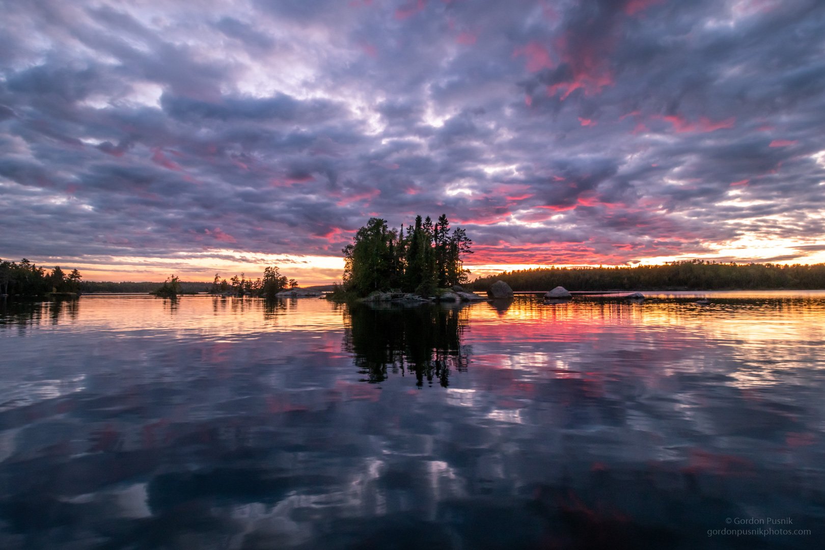 A nice Northwest Ontario sunset by Gordon Pusnik @gordonpusnik