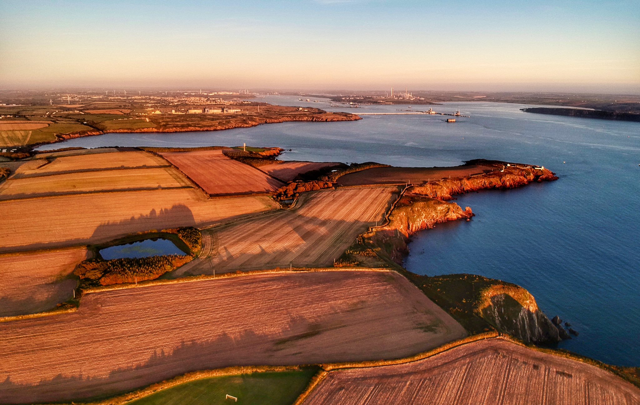 Golden Sunset over the Haven Waterway by Pembrokeshire Coast & Wildlife @W4LES