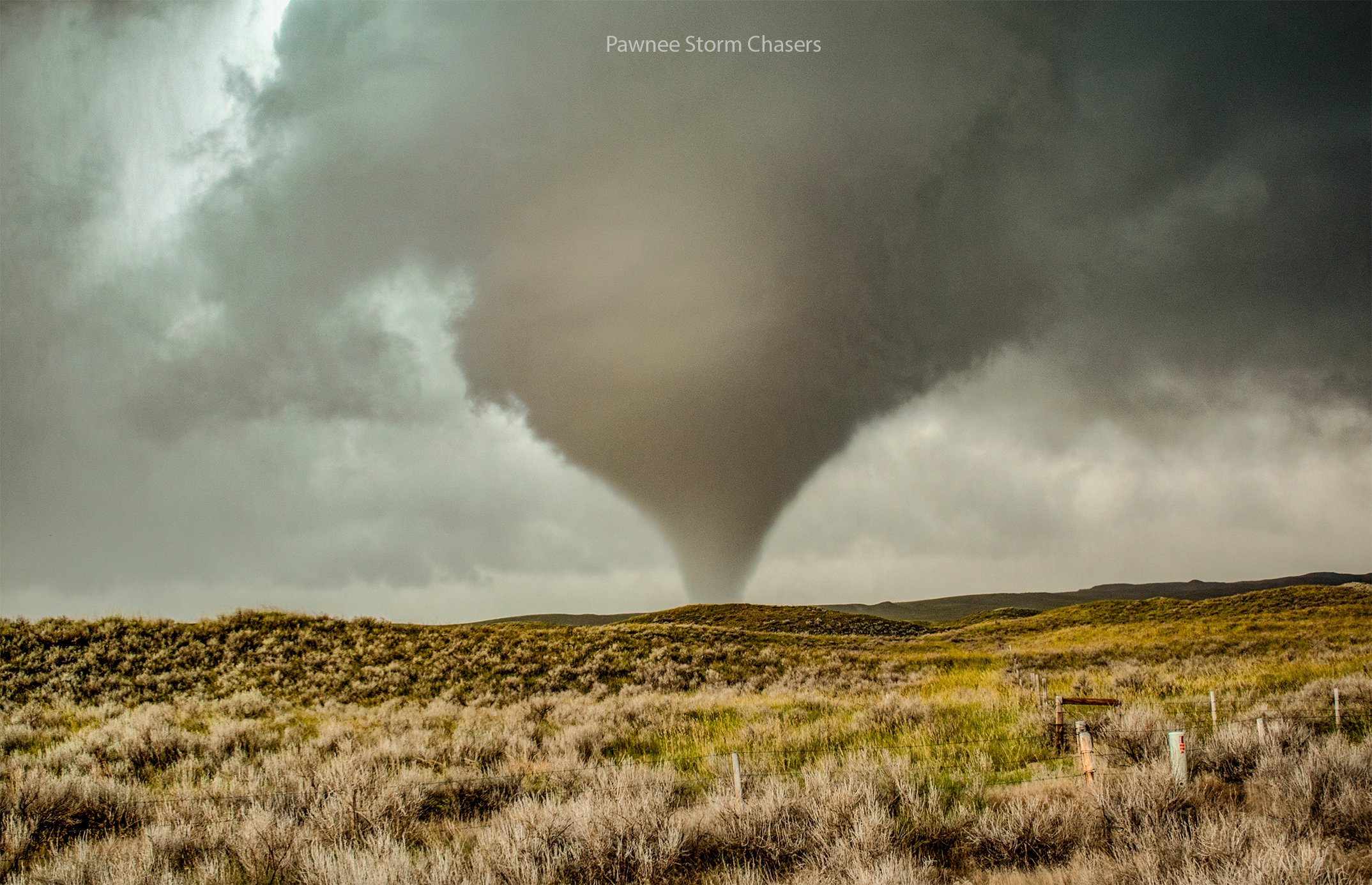 Tornado north of Lingle, Wyoming by Pawnee Storm Chasers @PawneeStorm