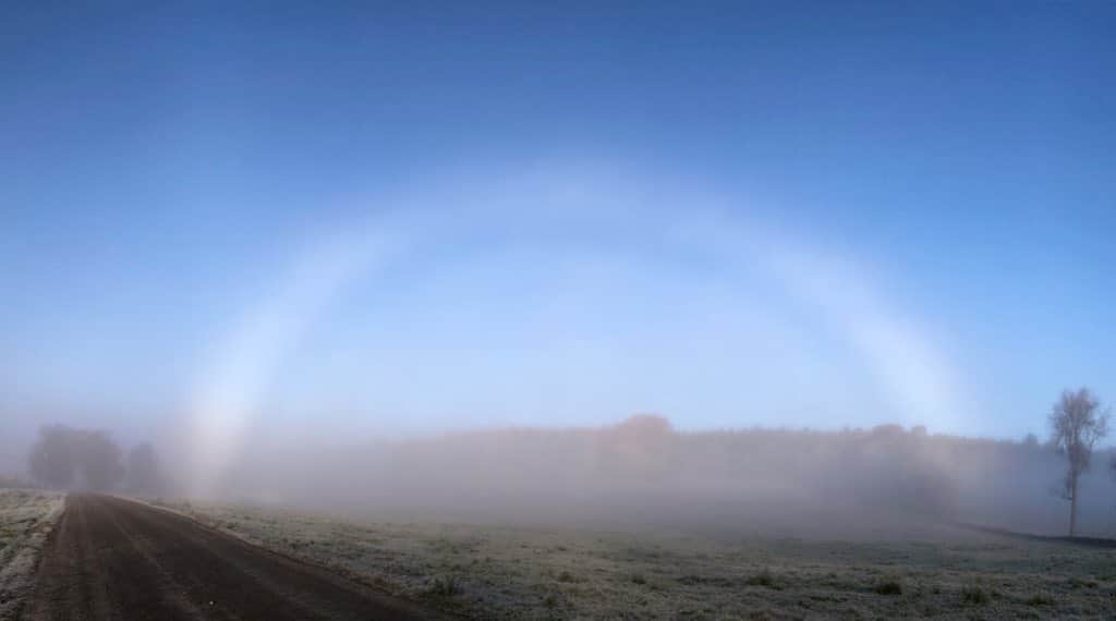 Great fog bow by Jennifer Hannux @VermontJen