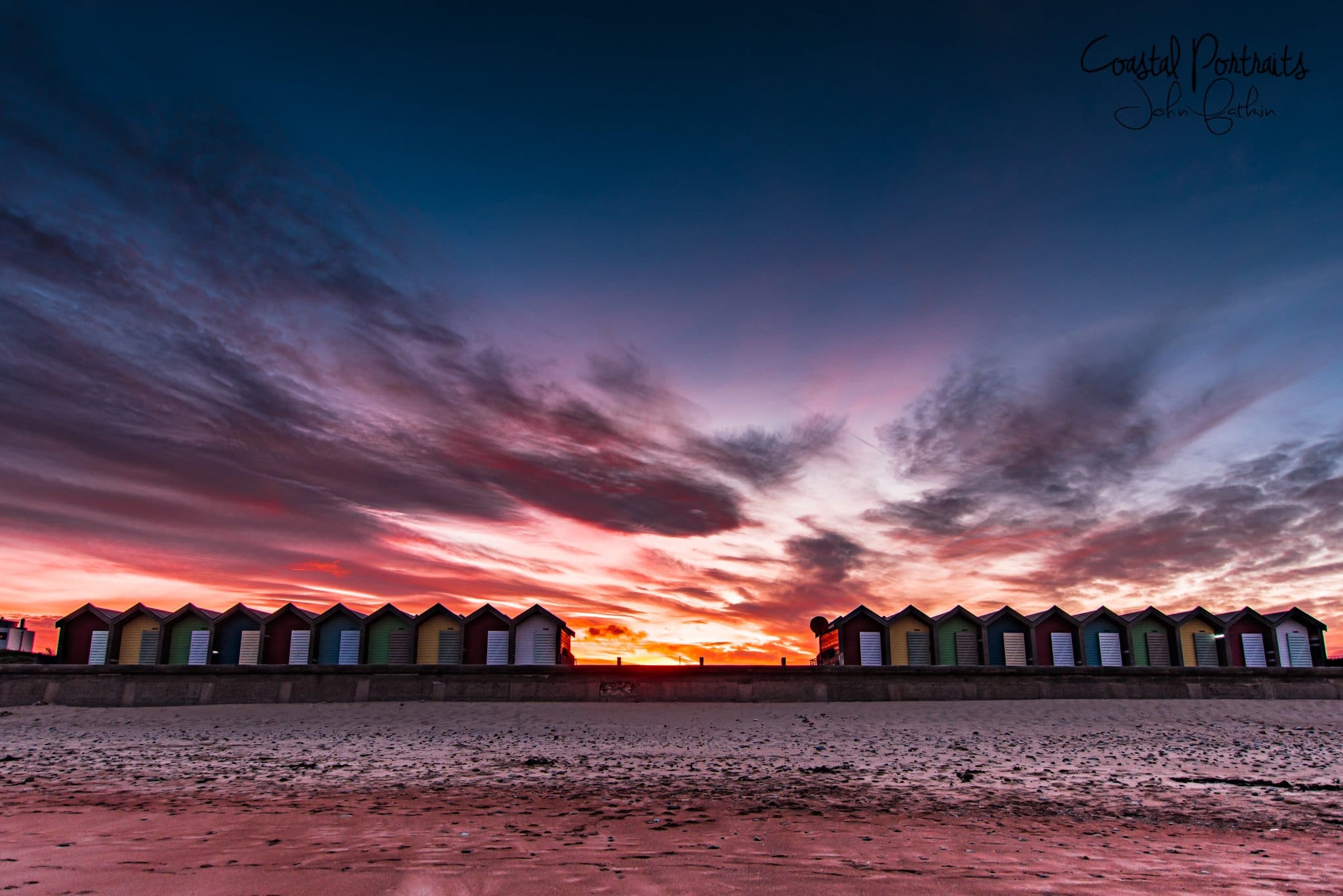 Blyth Beach Huts by Coastal Portraits @johndefatkin