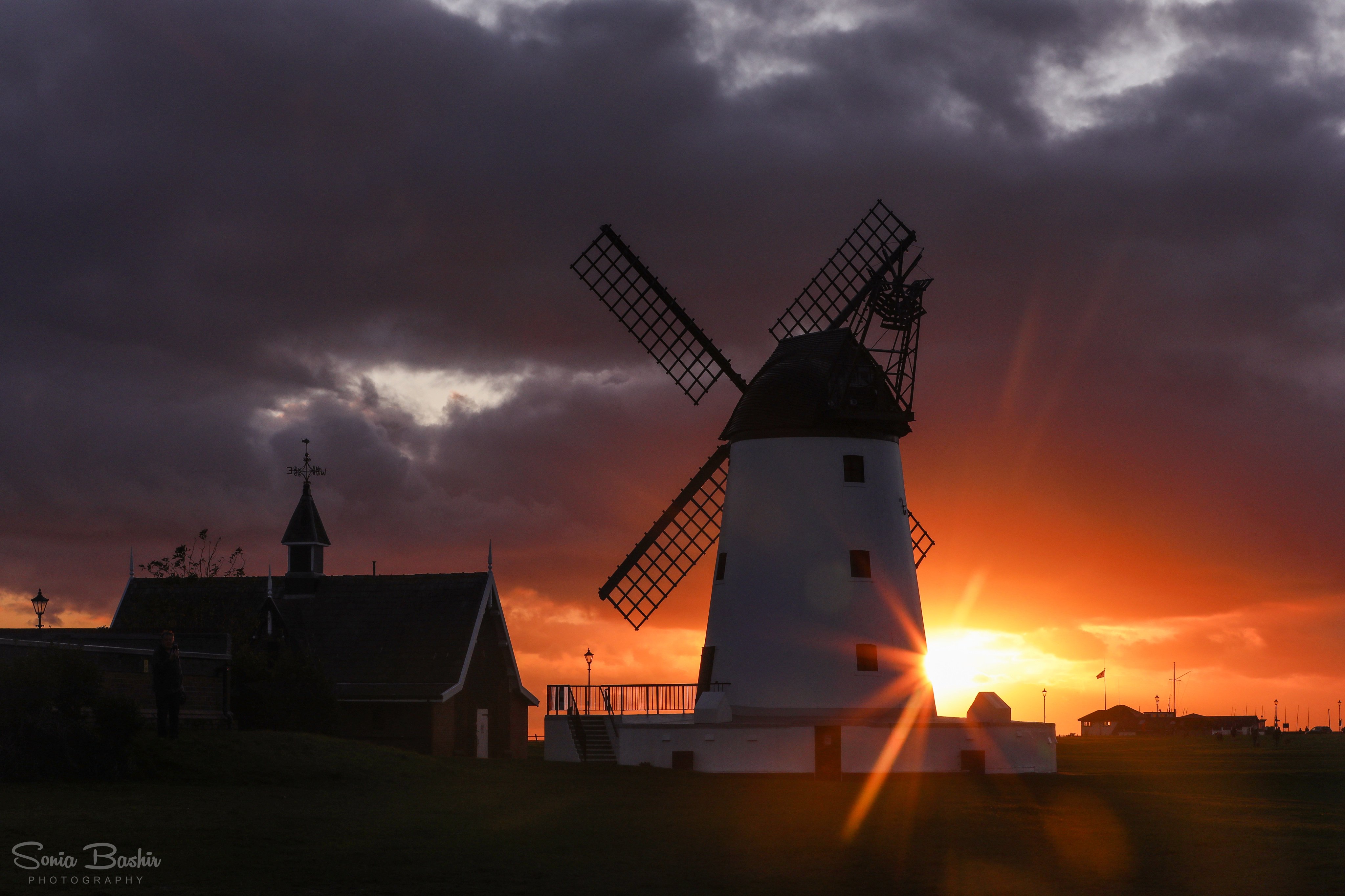 Sunset at the Lytham Windmill by Sonia Bashir @SoniaBashir_