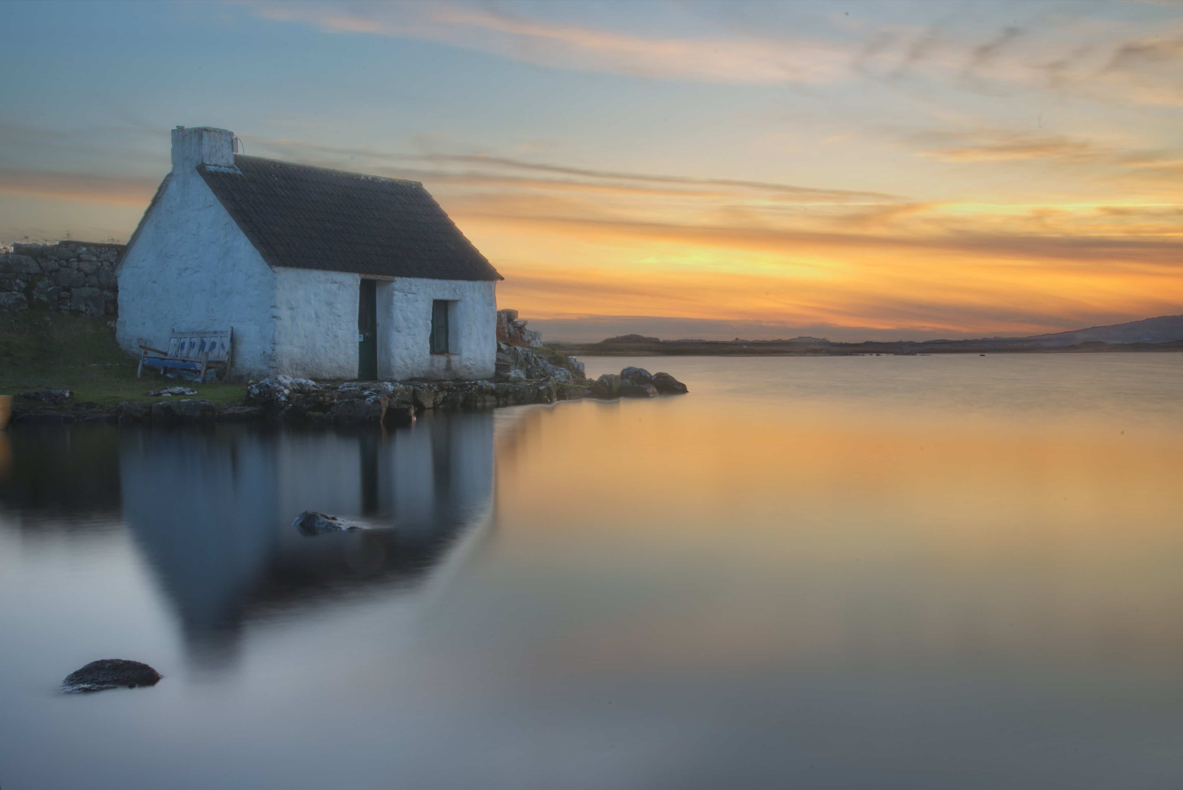 Sunset on the lake in Screebe, Galway by WoodRoad Photography @woodroadphotos