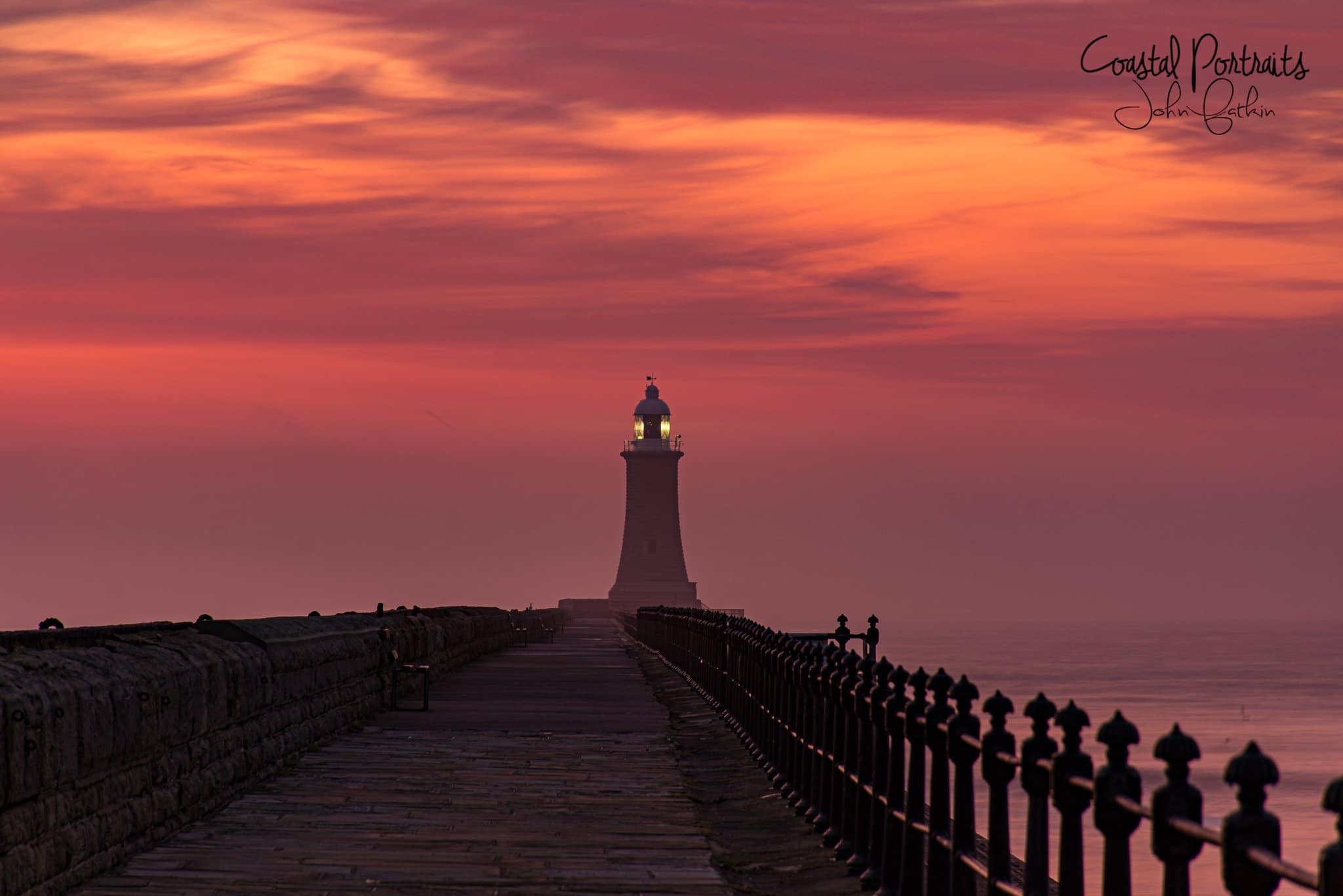 The North Pier Tynemouth by Coastal Portraits @johndefatkin