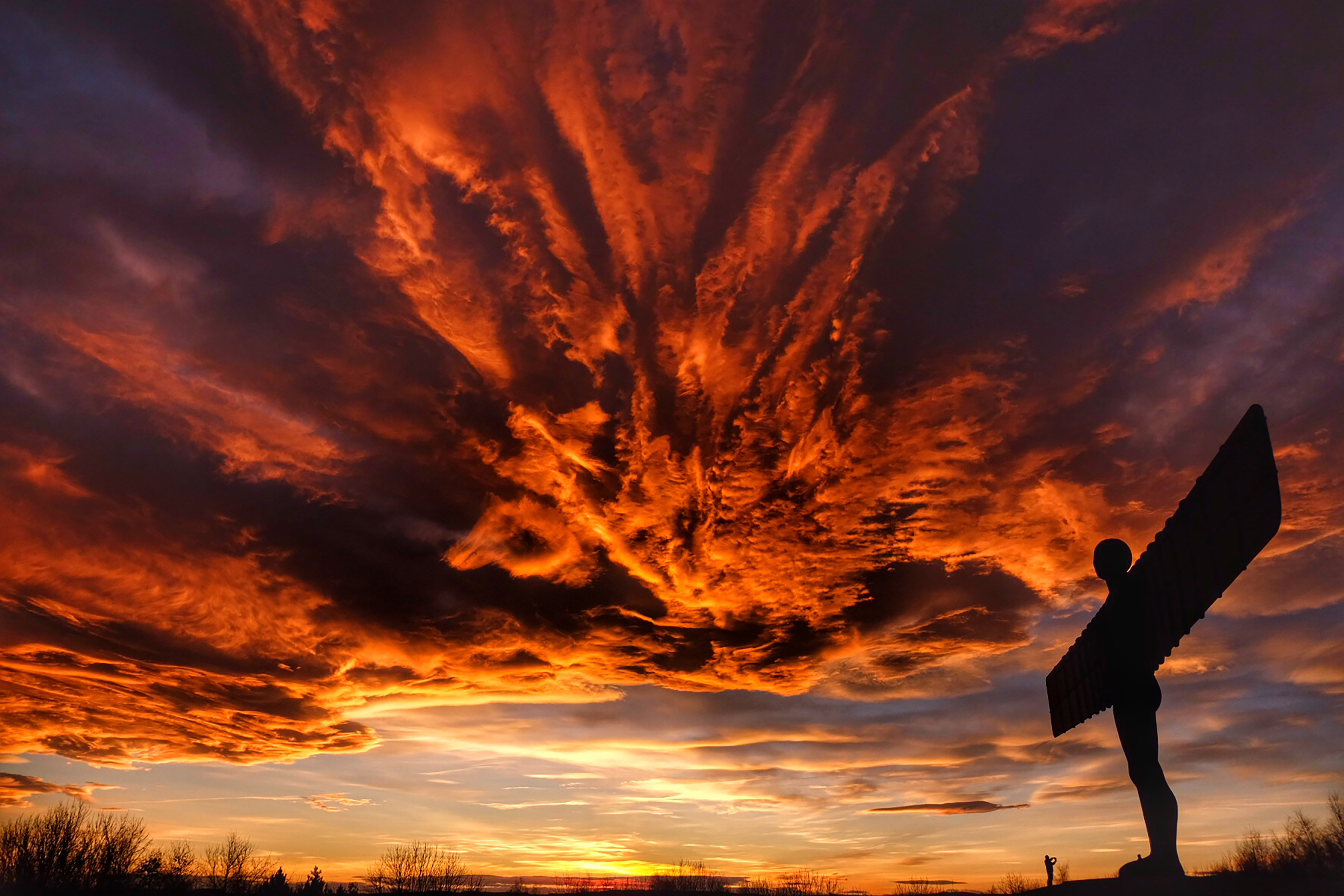 Angel of the North Gateshead sunset