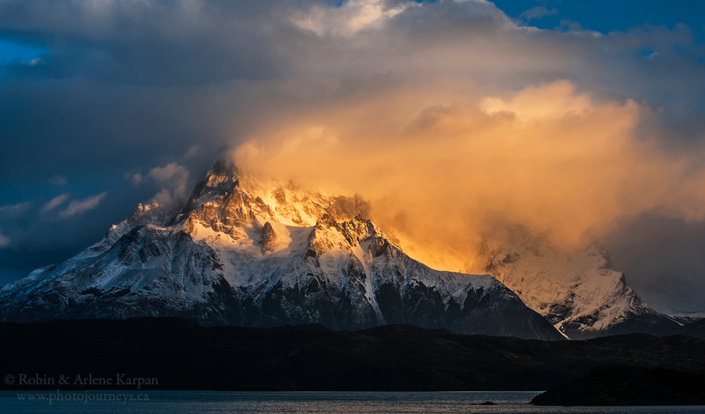 Mountain peaks in Torres del Paine National Park, Chile by Robin&Arlene Karpan @KarpanParkland