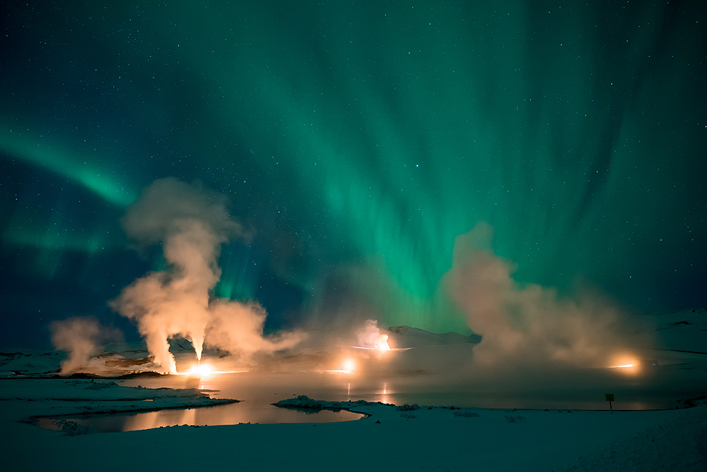 Northern lights over Myvatn Iceland by Christophe Suarez @suarezphoto