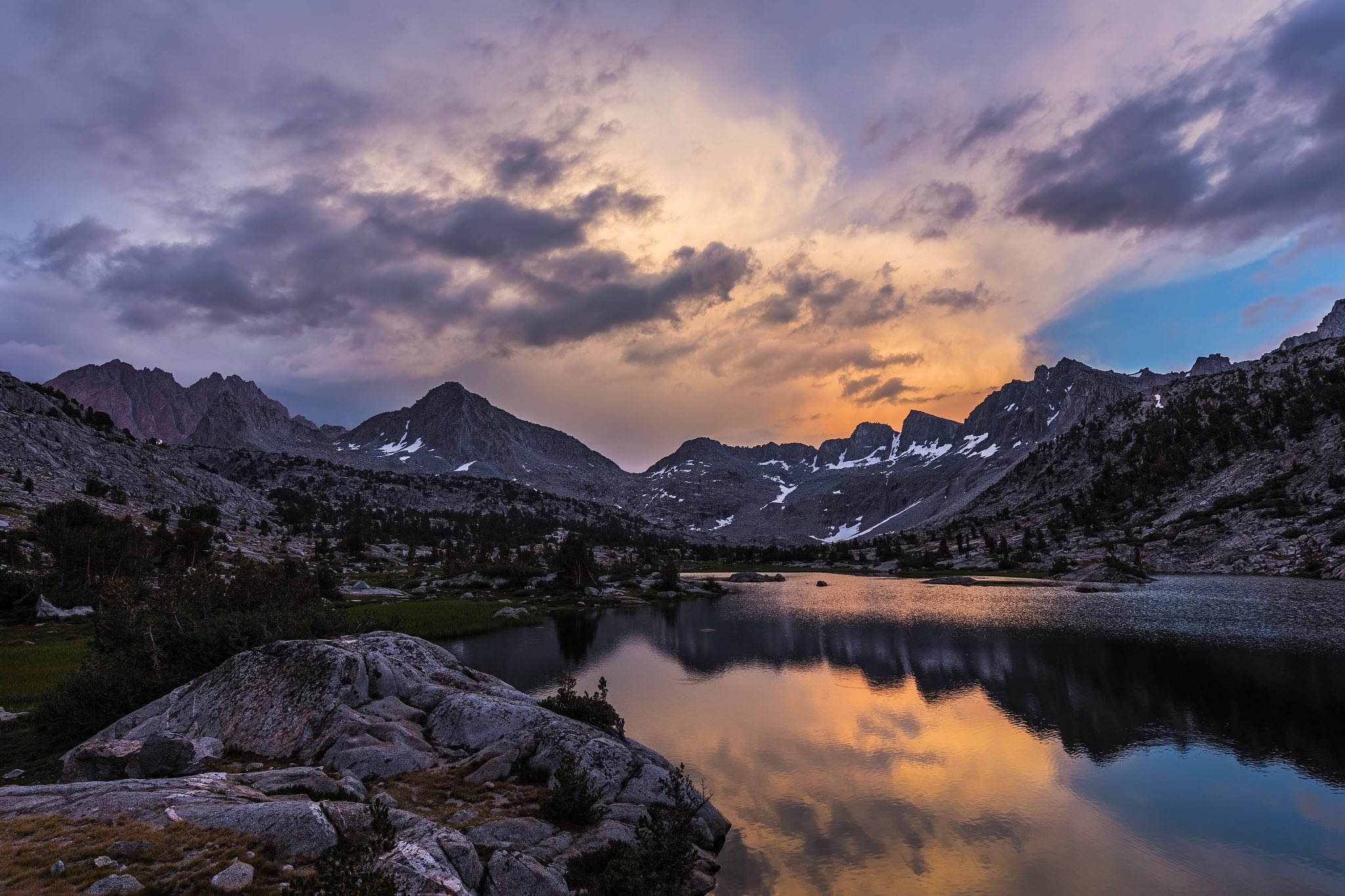 Storm brewing over Dusy Basin, Sierra Nevada, California by TerriB @rockmaven56