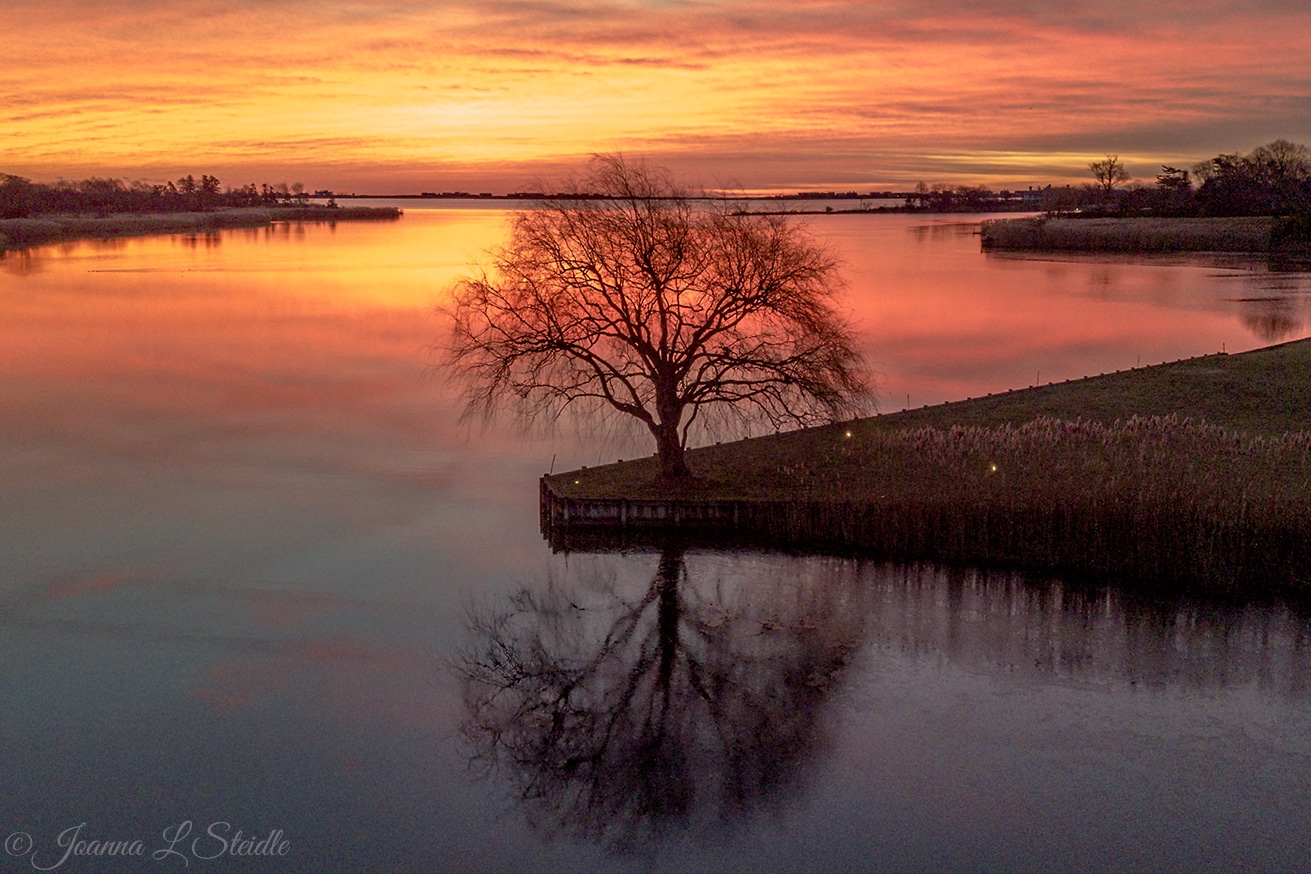 Sunrise in Water Mill, NY by Joanna Steidle @HamptonsDrone