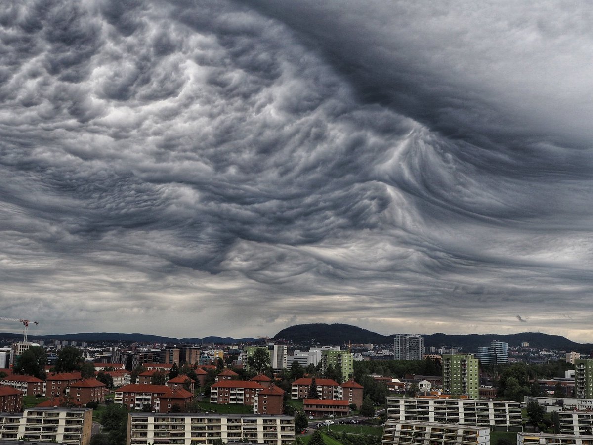 1st Place Altocumulus undulatus Asperatus over Oslo, Norway by Lena Andreassen @AndreassenLena