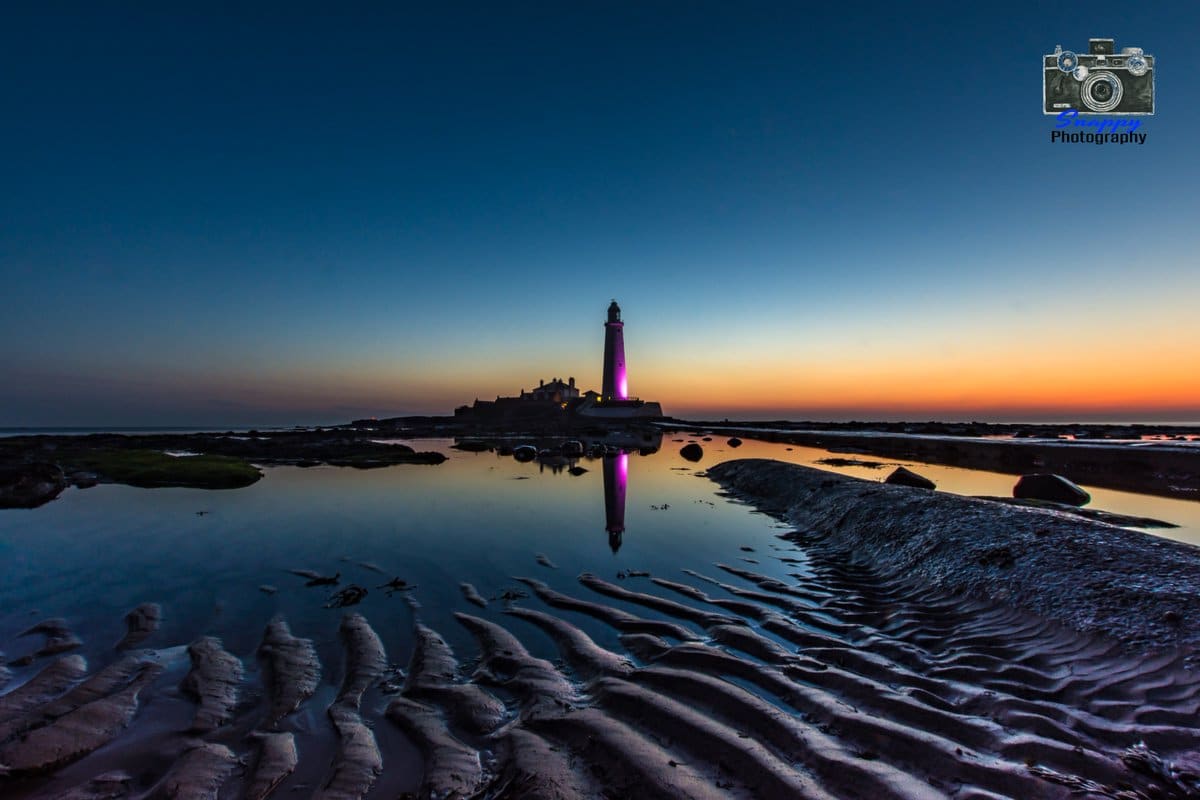 1st Place Sand Ripples at Saint Mary's Lighthouse Whitley Bay by Coastal Portraits @johndefatkin