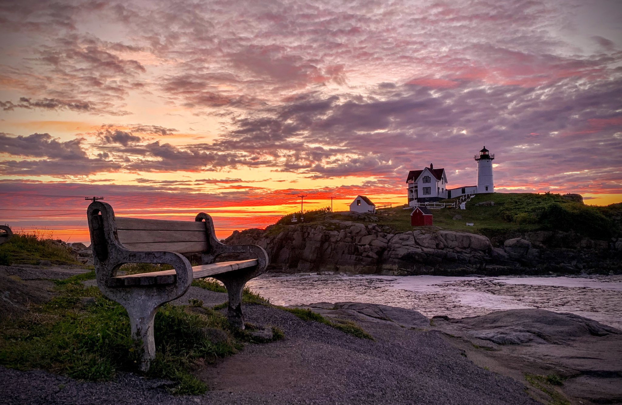 1st Place Summer sunrise at Nubble Lighthouse in Cape Neddick, Maine USA by Stephanie Glennon @SMartinGlennon