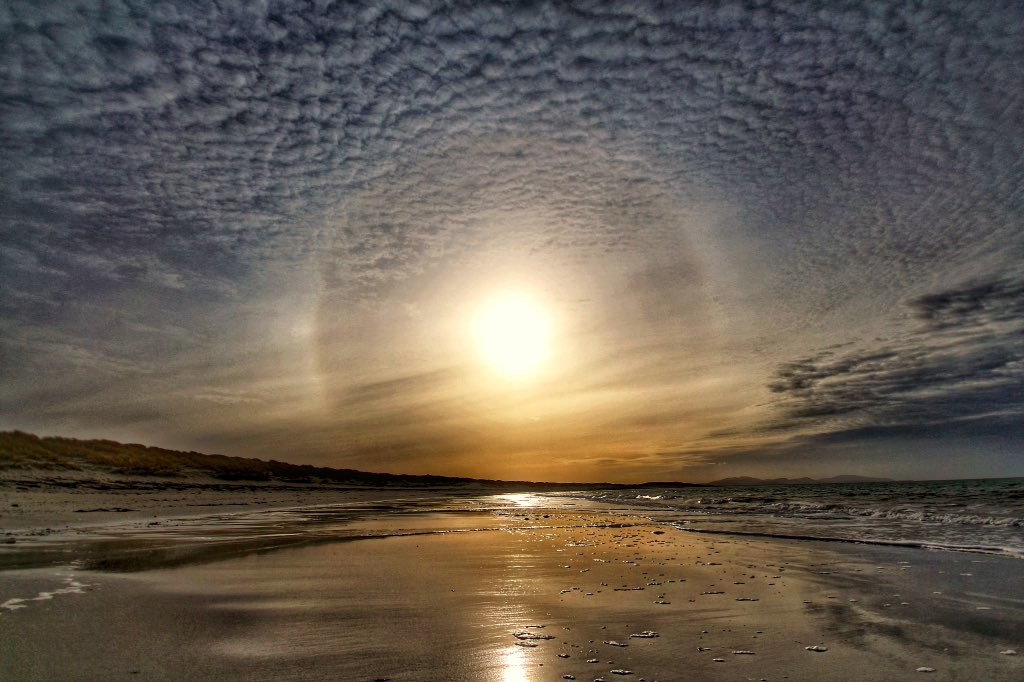 1st Place Sun halo lighting the Hebridean shore by DaliMach StormPod @frenchscotjeff