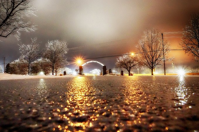 2nd Place Frozen Cemetery entrance by Mark Hopper (sharkey @hoppermark