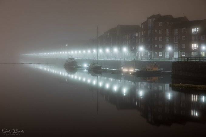 Foggy at the docks tonight | Preston by Sonia Bashir @SoniaBashir_