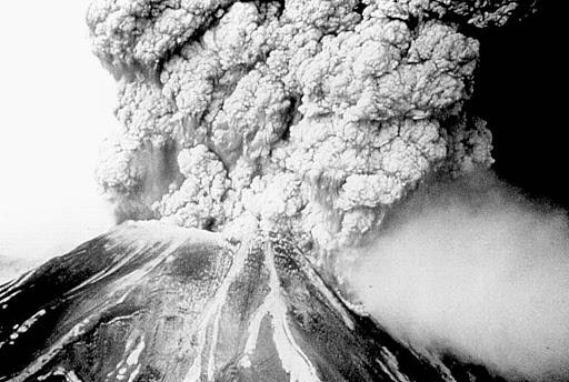 Mt Saint Helens Erupting