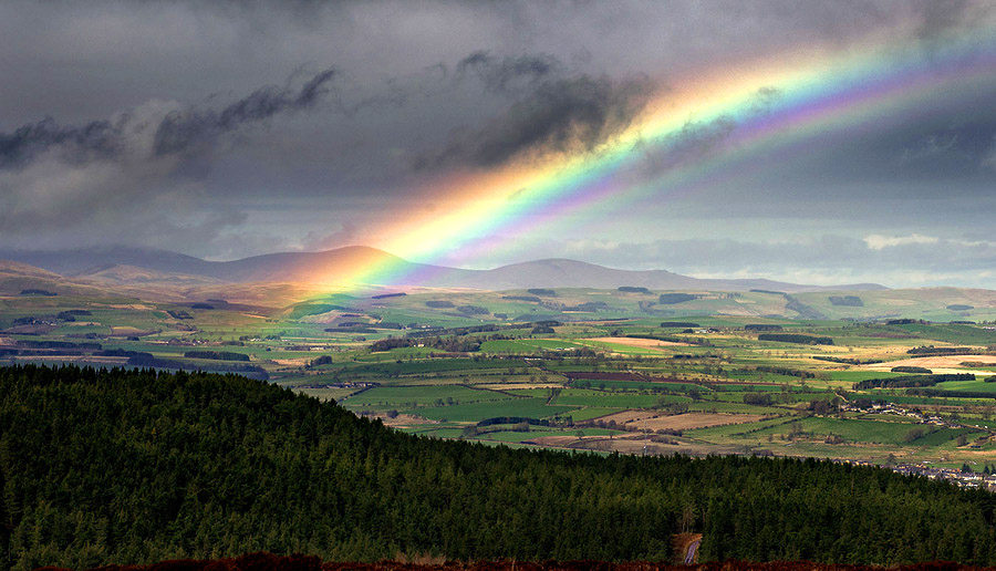 Rainbow over the Cheviots, Northumberland by Mackenzie King Photography @amkingphoto