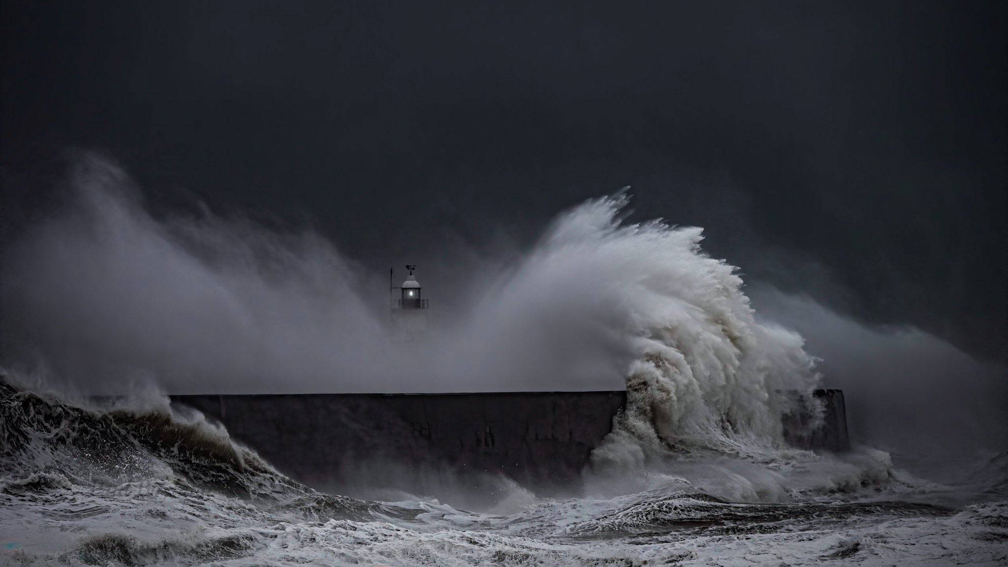 Storm Ciara at Newhaven by Boyland Photography @Boylandphoto