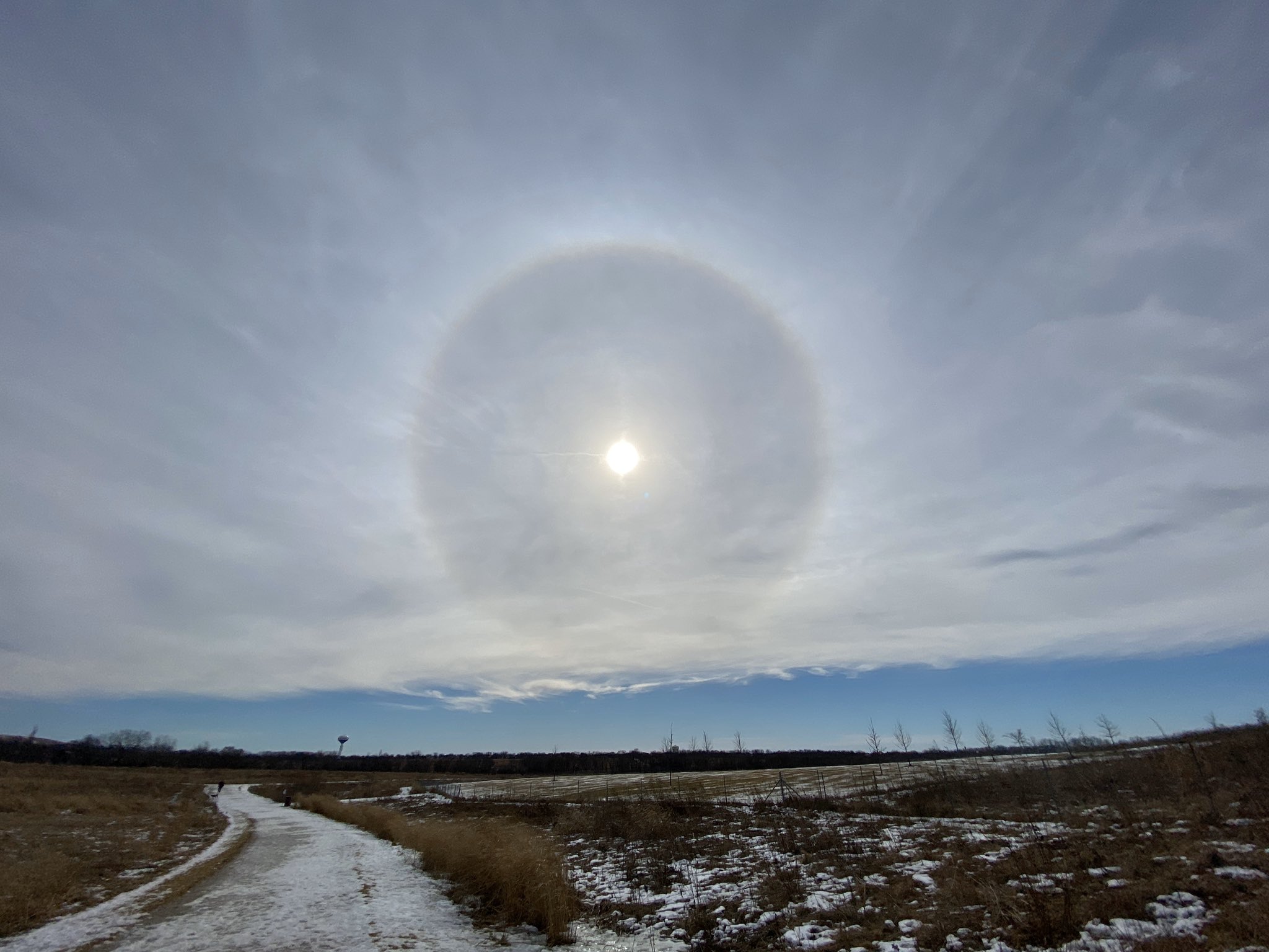 Sun halo over Chicago by Ana Sprague @anawanna1958