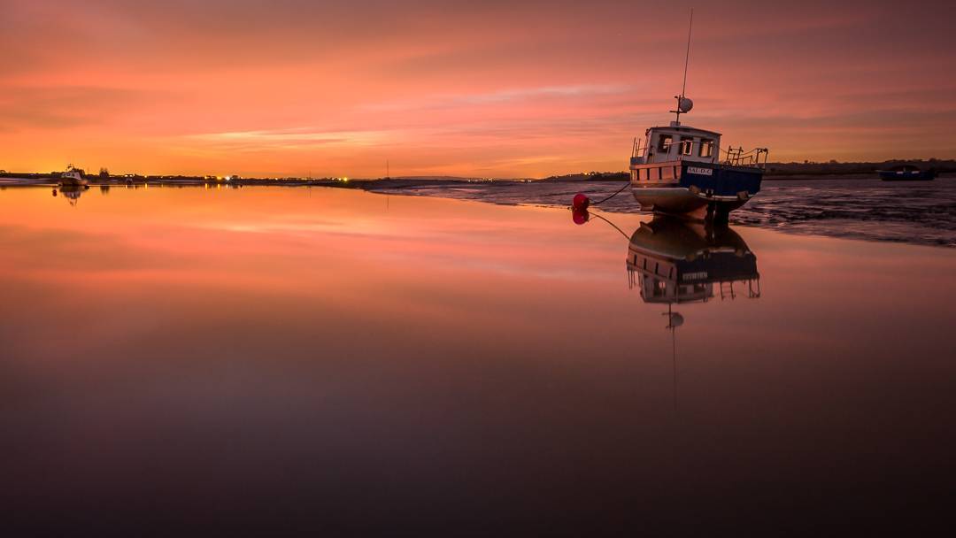 Sunset at Two Tree Island, Leigh-on-Sea, Essex by Andy @1AndyPix