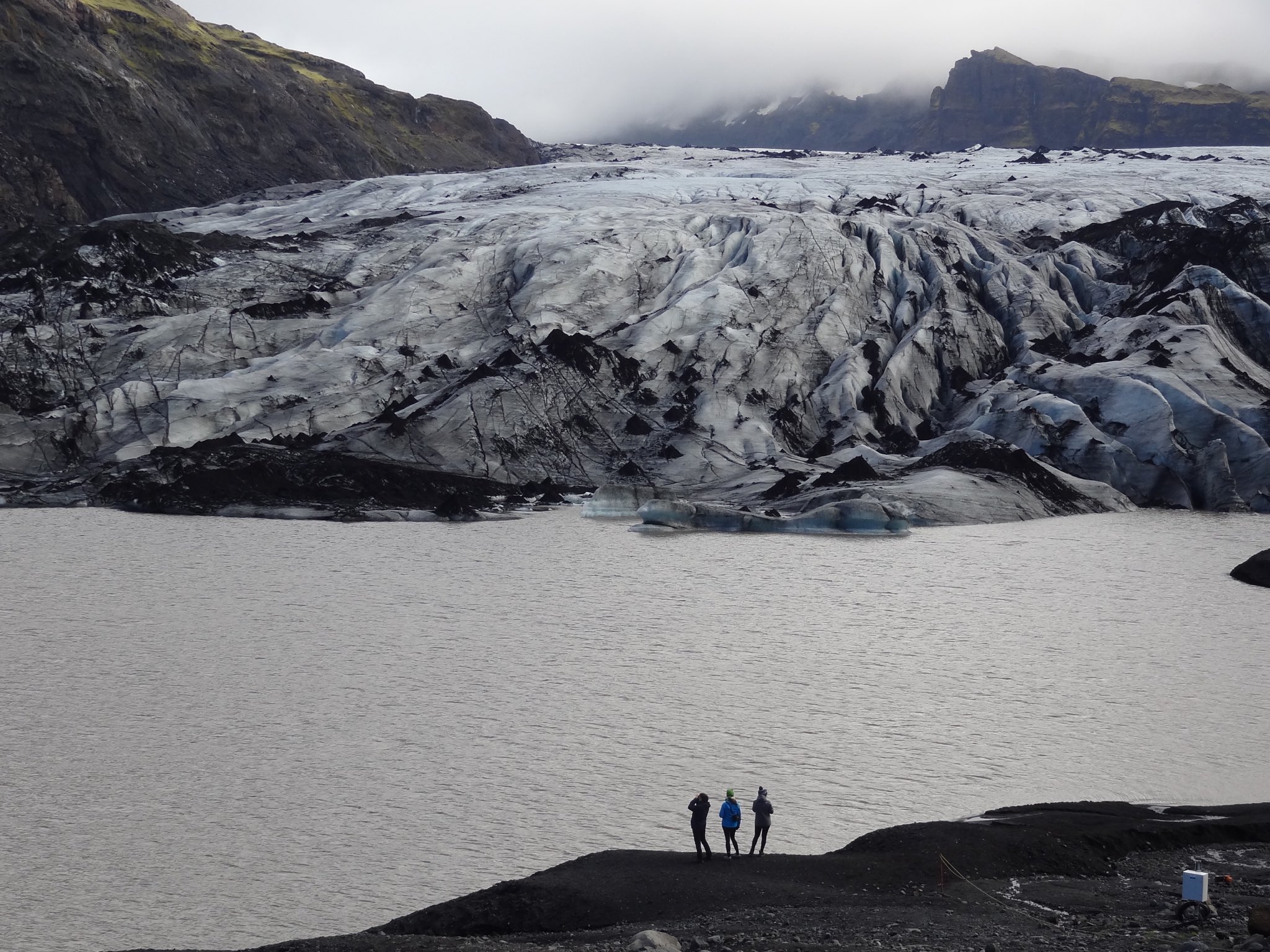 1st Place Dwarfed by Sólheimajökull Glacier, Iceland by Robert Merle Johnson @RobertMerleJoh1
