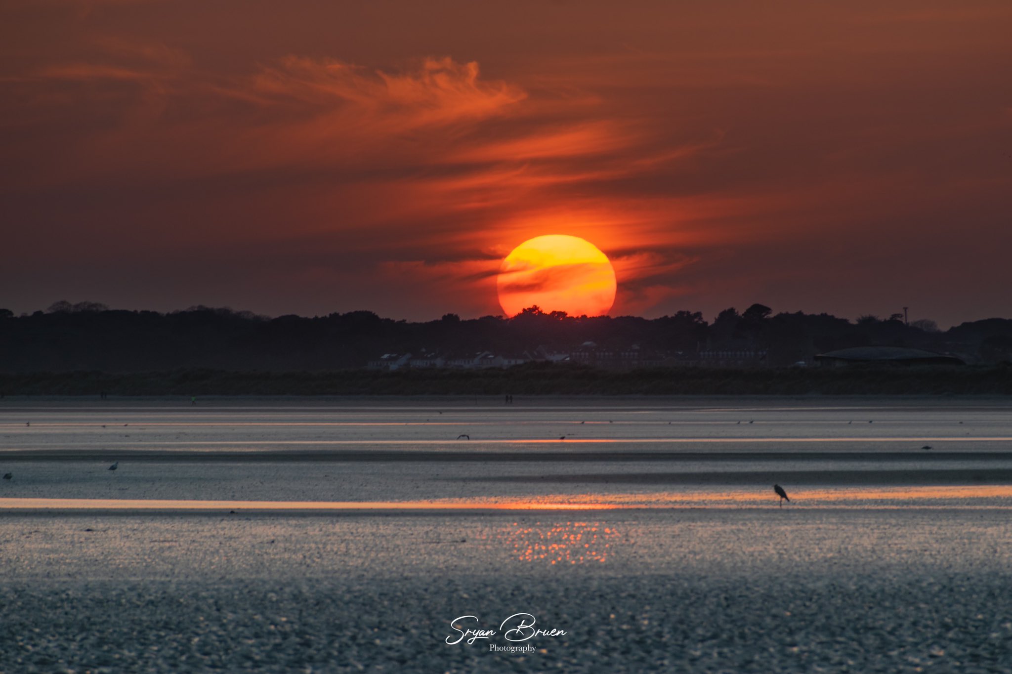 2nd Place Sutton Strand red sun by Sryan Bruen Photography @sryanbruenphoto