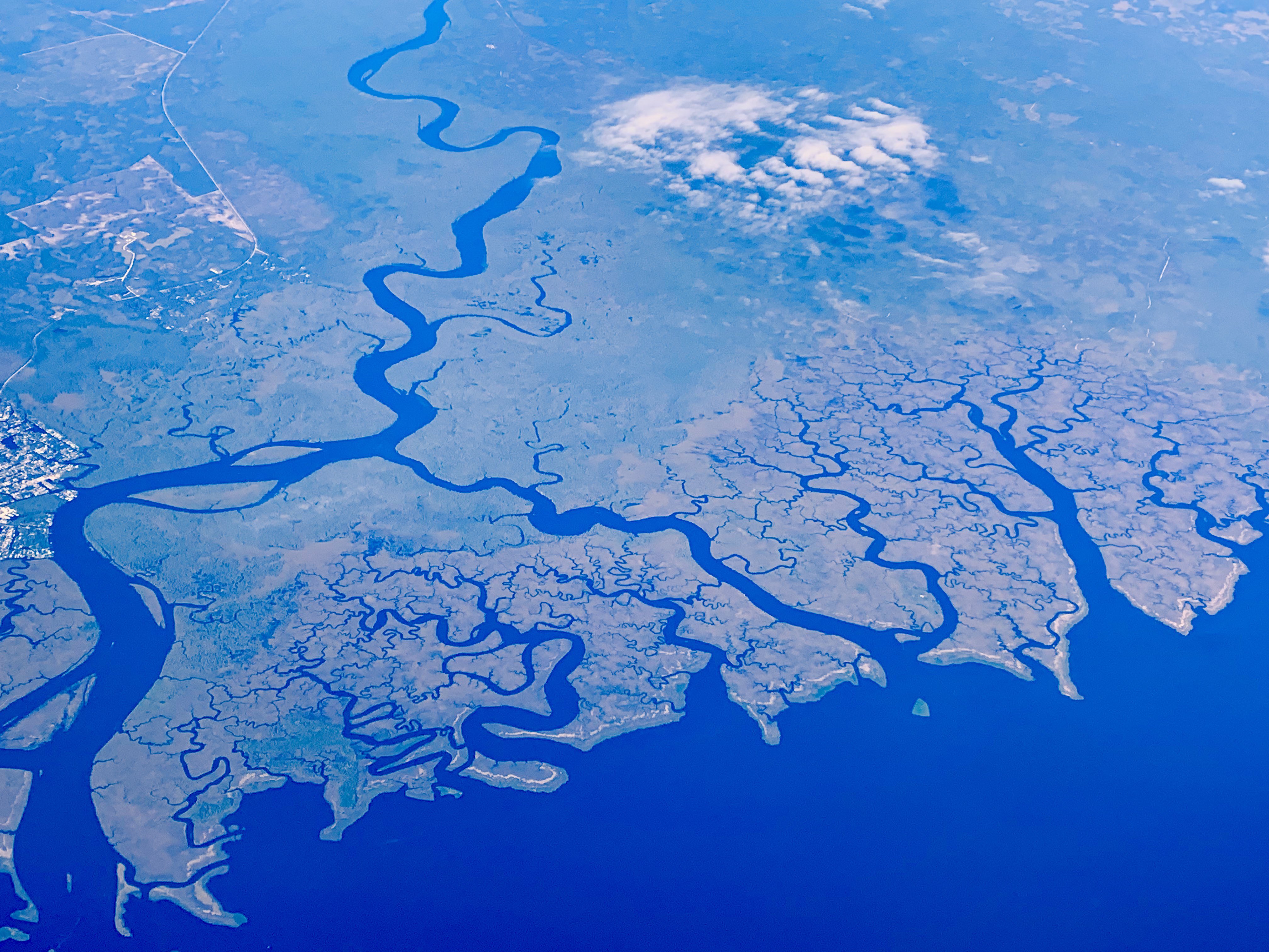 3rd Place Suwannee River, taken during a flight to Tallahassee by Lyndall Lambert @LyndyMiami