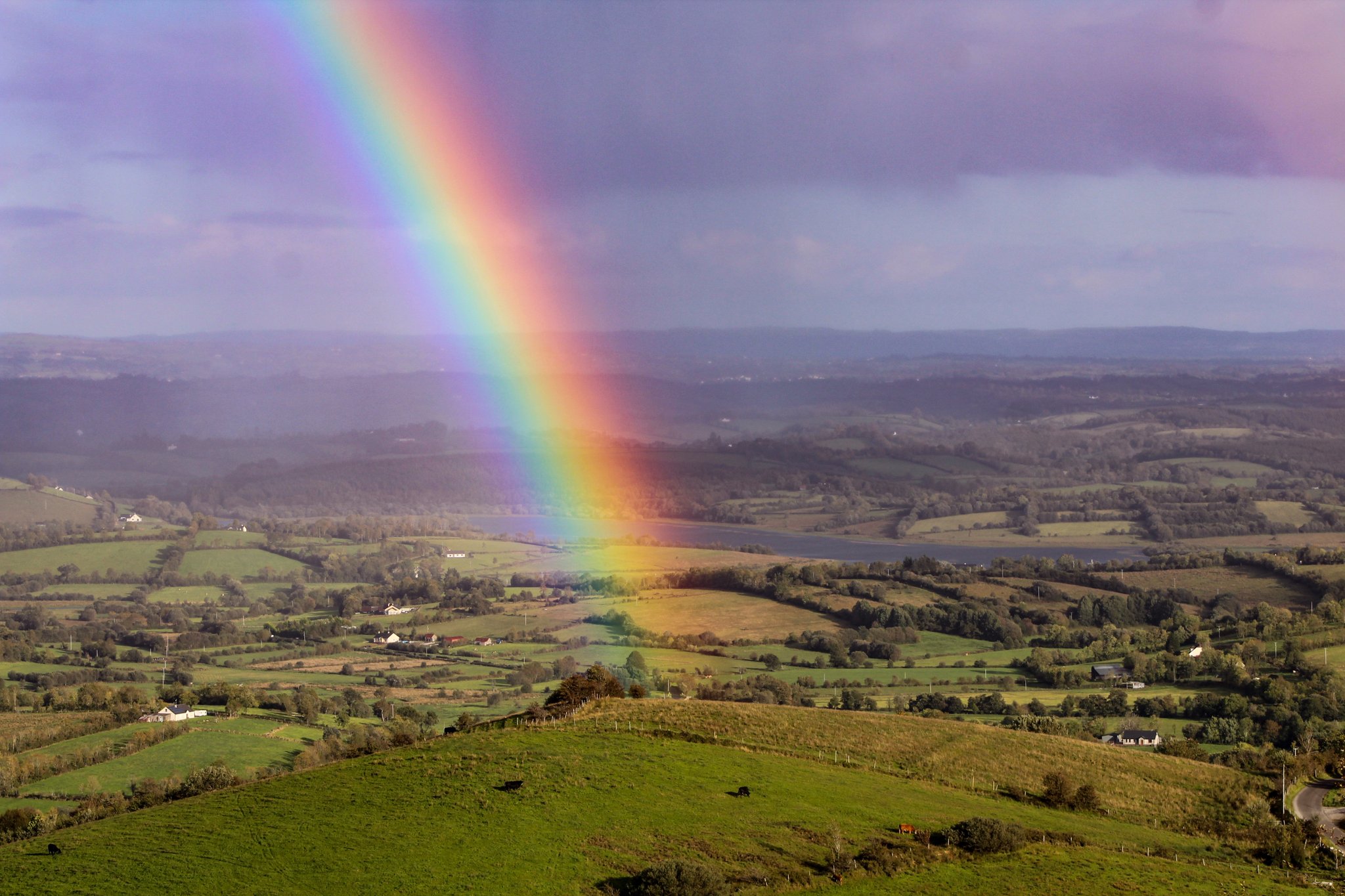 3rd Place Vibrant rainbow over Boho Fermanagh by Tom Gilroy photography @tomgilroy33