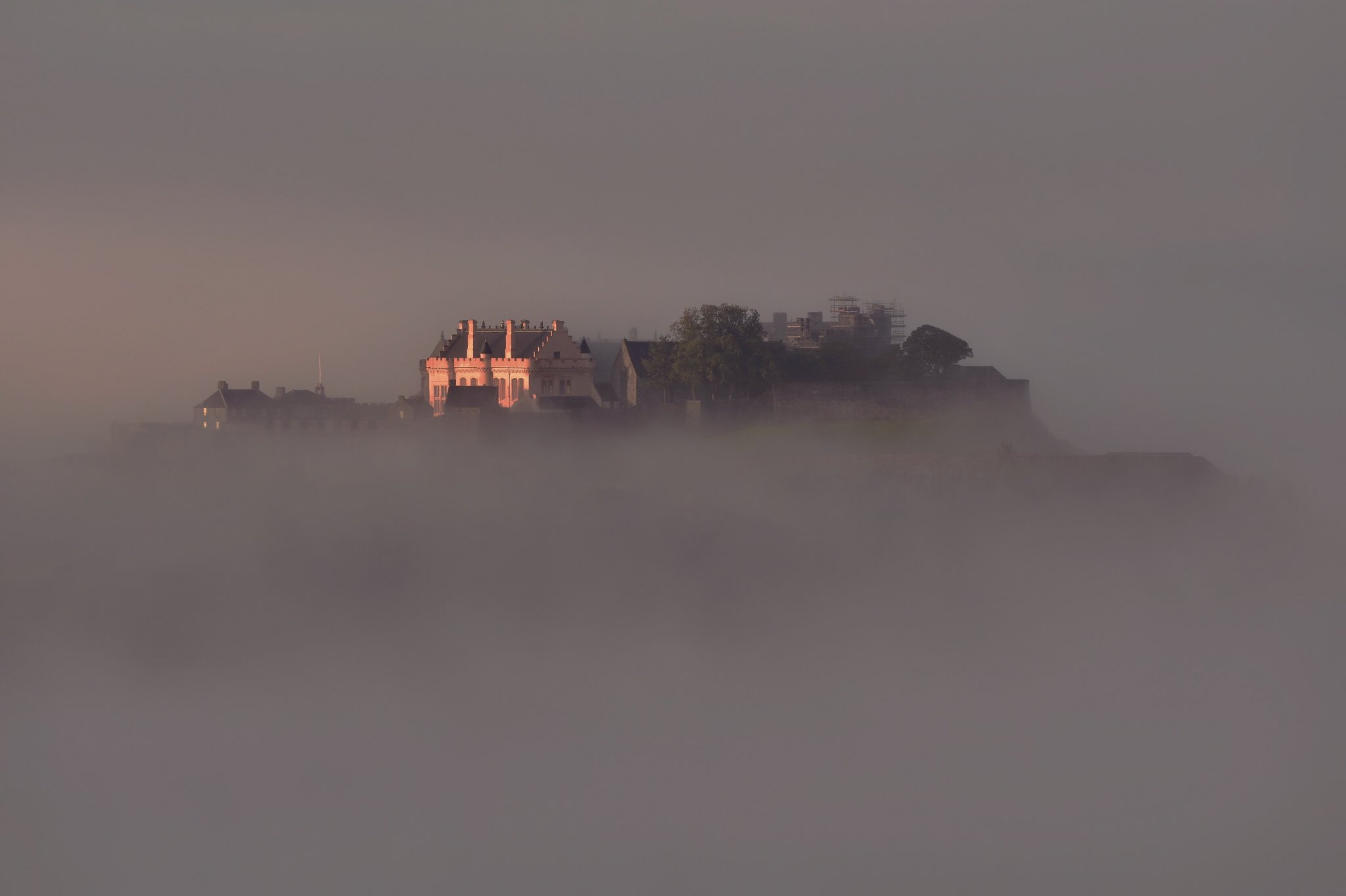 2nd Place Stirling Castle rising up through the morning mist by Charles McGuigan @CharlesMcGuiga2