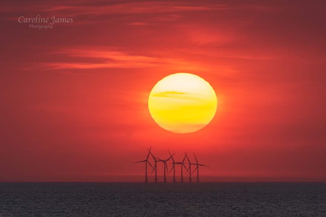 3rd Place Beautiful sunset taken from Blackpool by Caroline James Photography @CarolineJamesPh