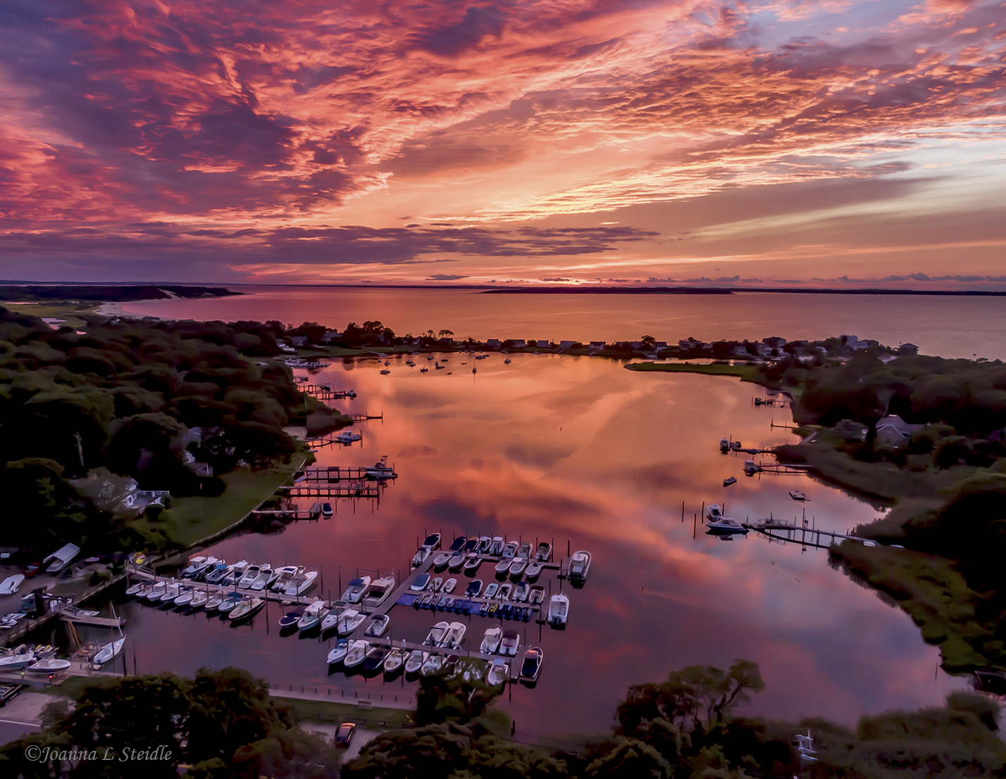 3rd Place Wooley Pond Sky Long Island by Joanna L Steidle @HamptonsDrone 