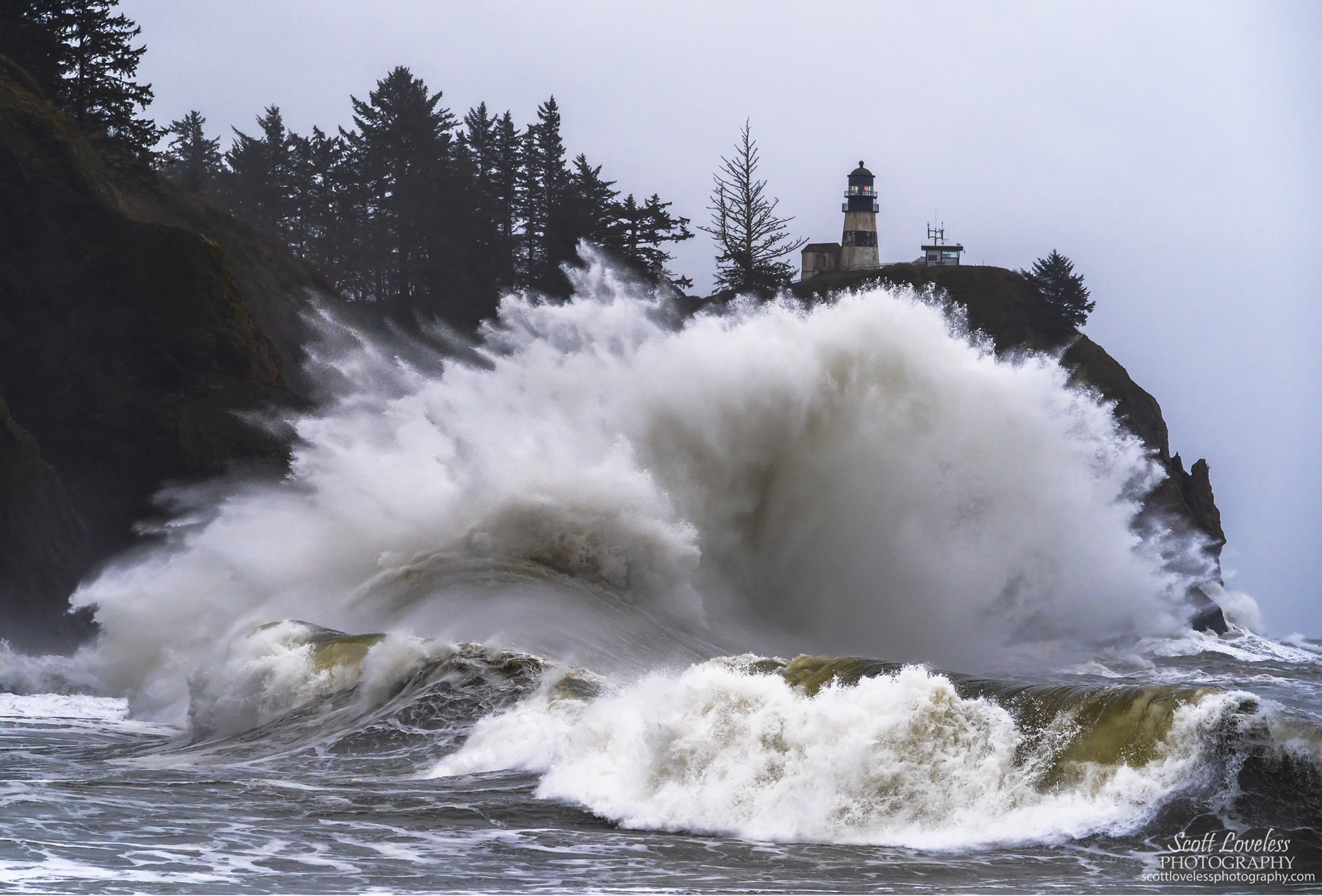 1st Place Huge waves at Cape Disappointment in WA state by Scott Loveless Photography @SLovelessPhoto