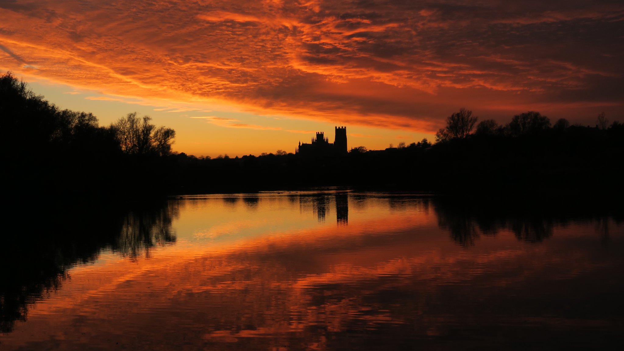 2nd Place amazing sunset over Ely Cathedral, Cambridgeshire by LivingRightNow @majestical_pix