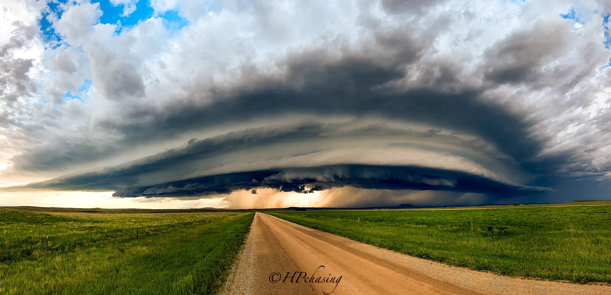 1st Place Supercell panorama in Capitol. Montana by Shane Ornelas @HPchasing