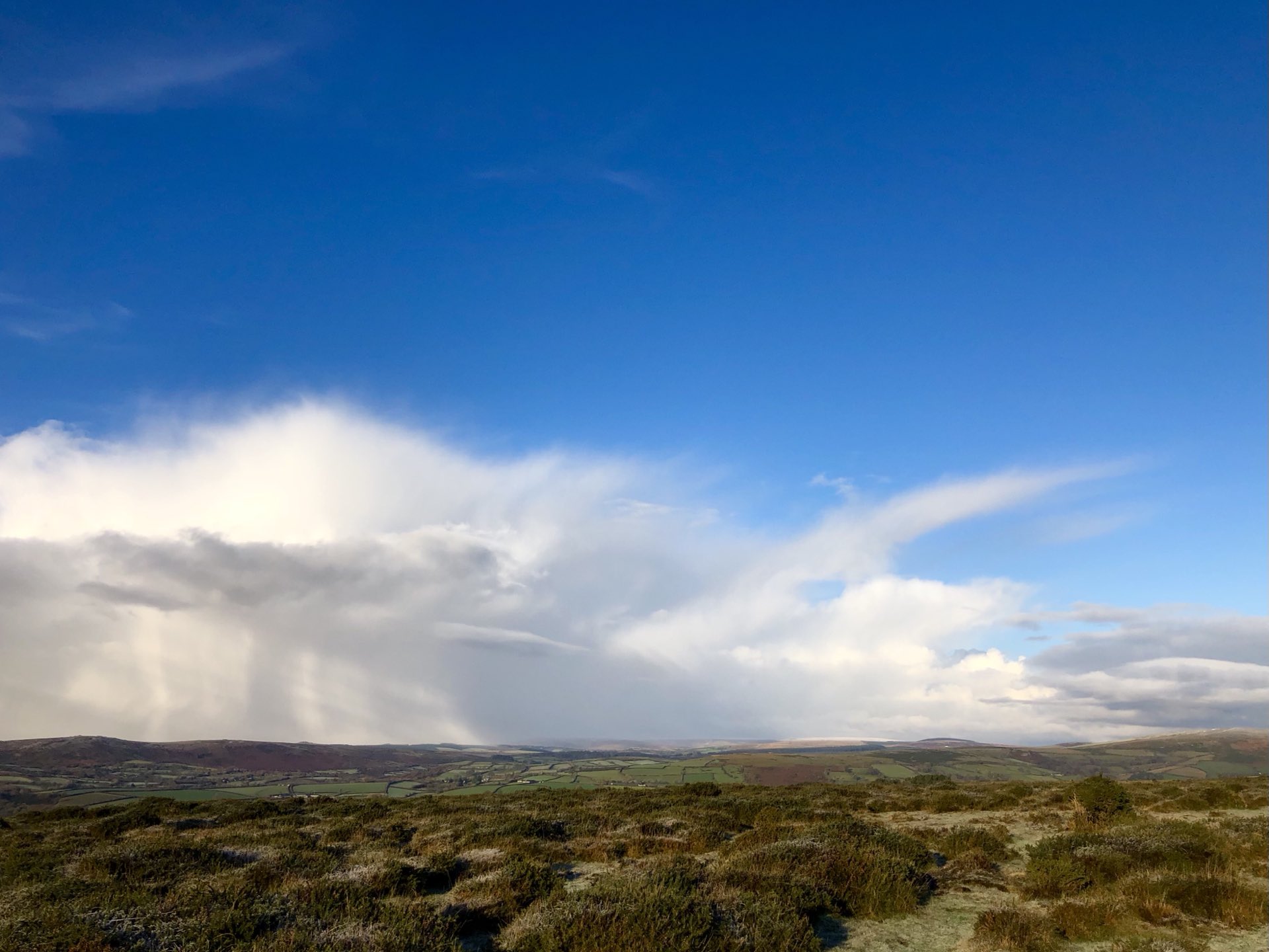 2nd Place Snow showers over Princetown, Dartmoor, Devon by Tracey’s Photos of Devon @TraceysPhotos