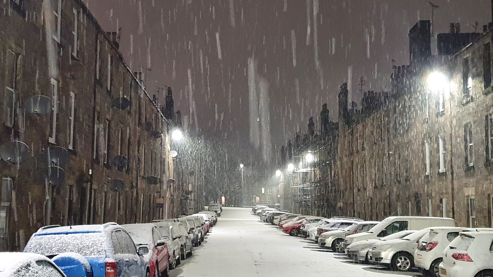 2nd Place Snow shower at night in the streets of Stirling, Scotland by Graham Fraser @frasergj