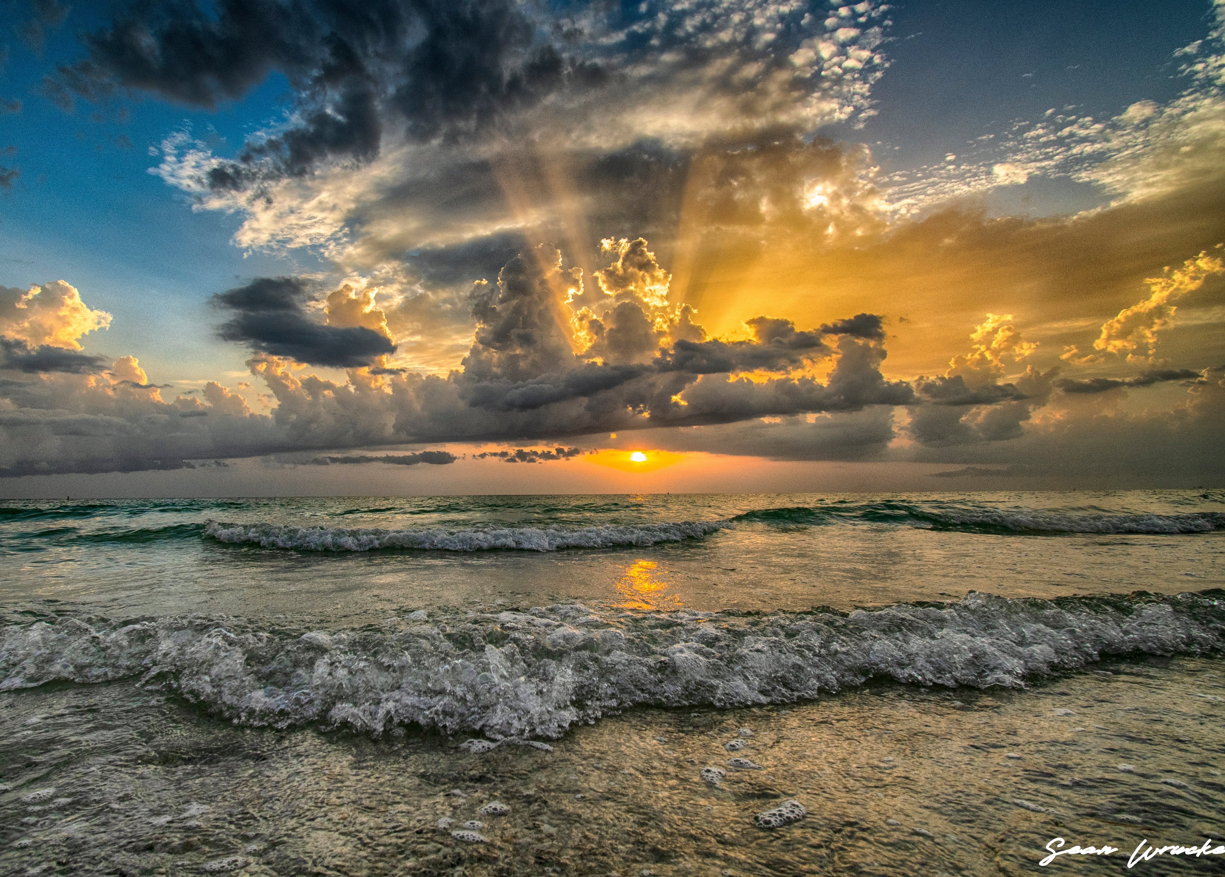 1st Place Sunset over the Gulf of Mexico by Sean Wrucke @Sean__01