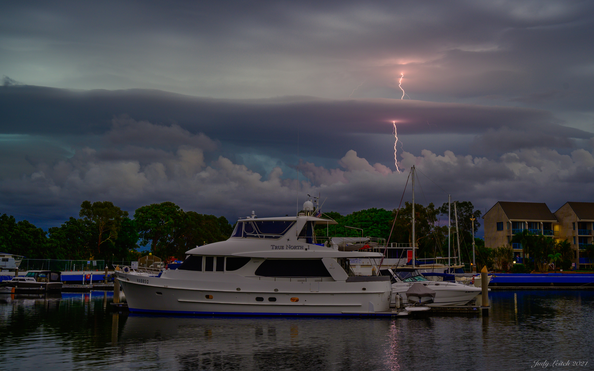 2nd Place Late afternoon summer storm over the northern Gold Coast by Judy Leitch @leitchbird