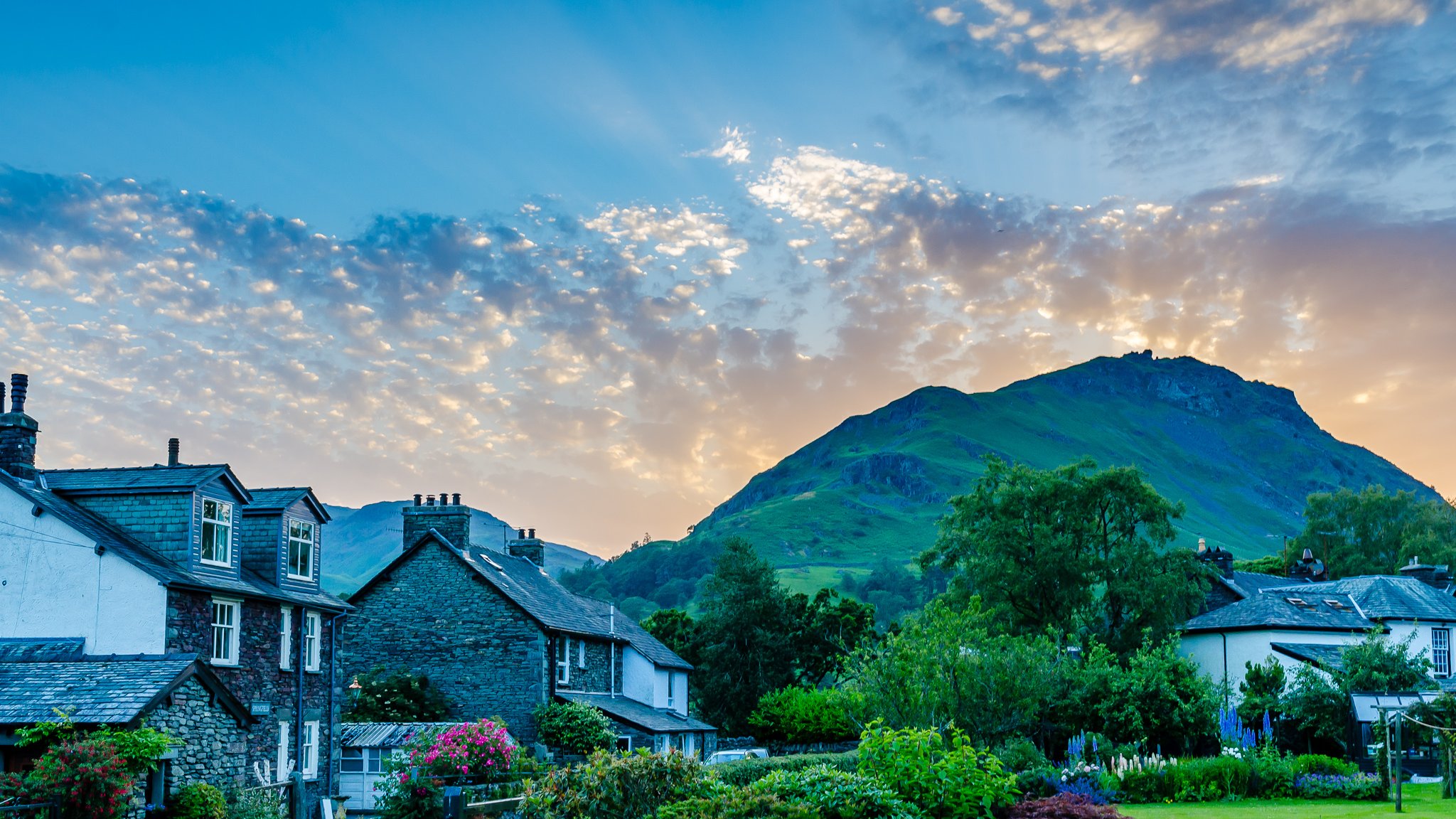 2nd Place Sunset over Helm Crag from Grasmere by John Challis @JohnChallis27