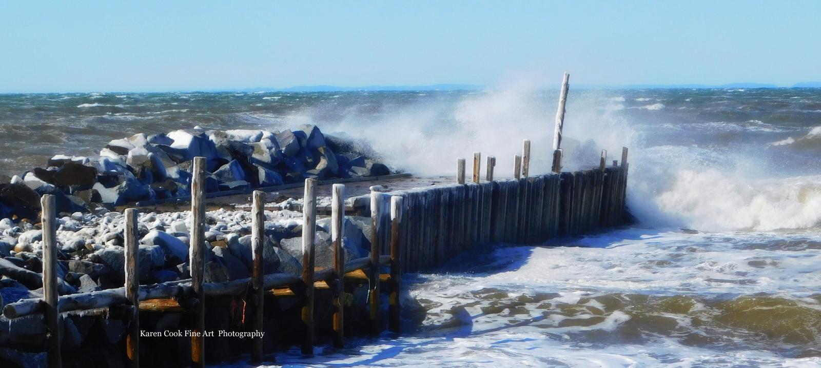 3rd Place Stormy seas at Port George, Nova Scotia by Karen Cook @KarenCookPhotos