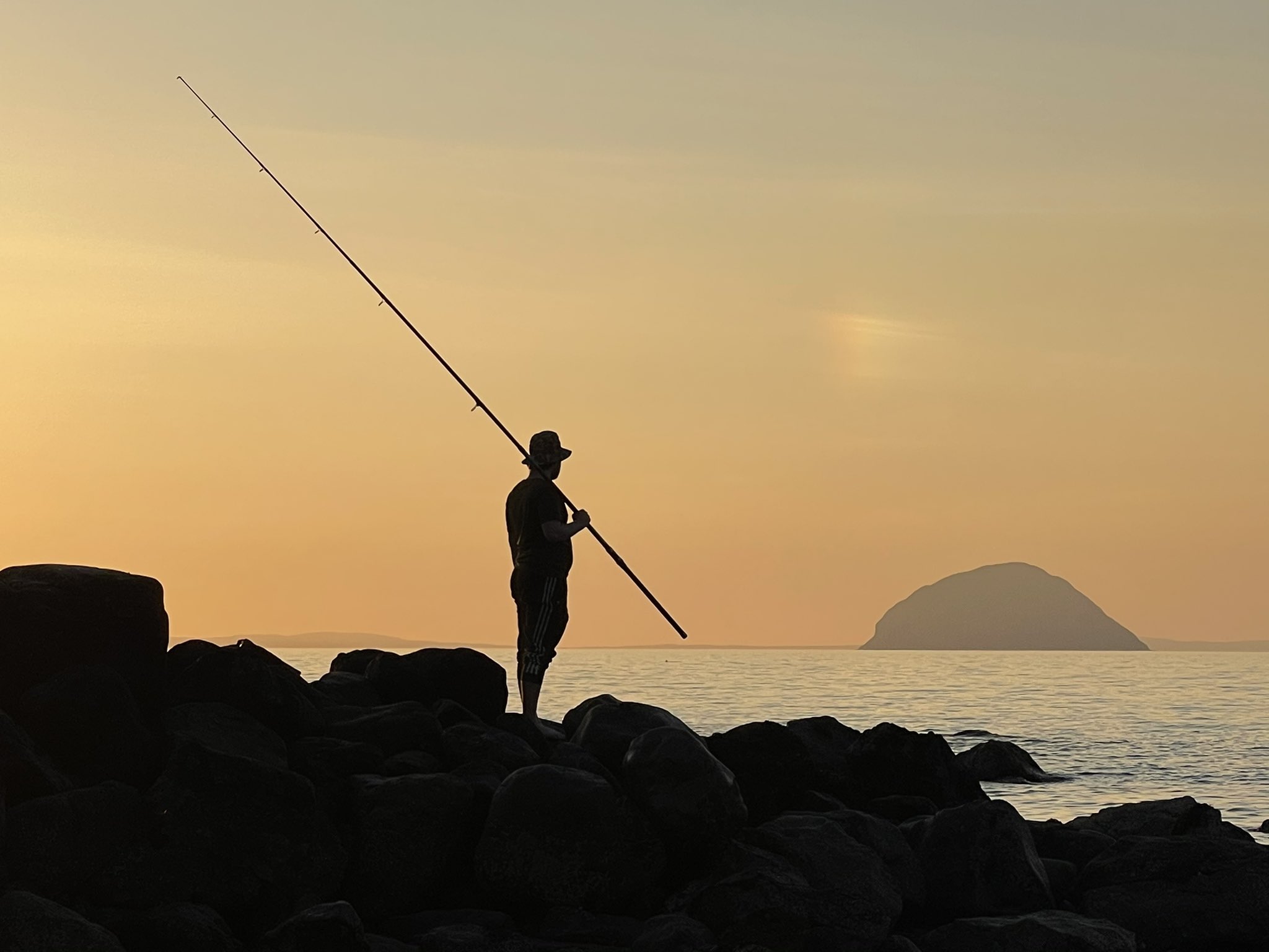 1st Place Sunset at Lendalfoot with a rare rainbow cloud just above the Ailsa Craig by Ian Barnes @Ian_Barnes