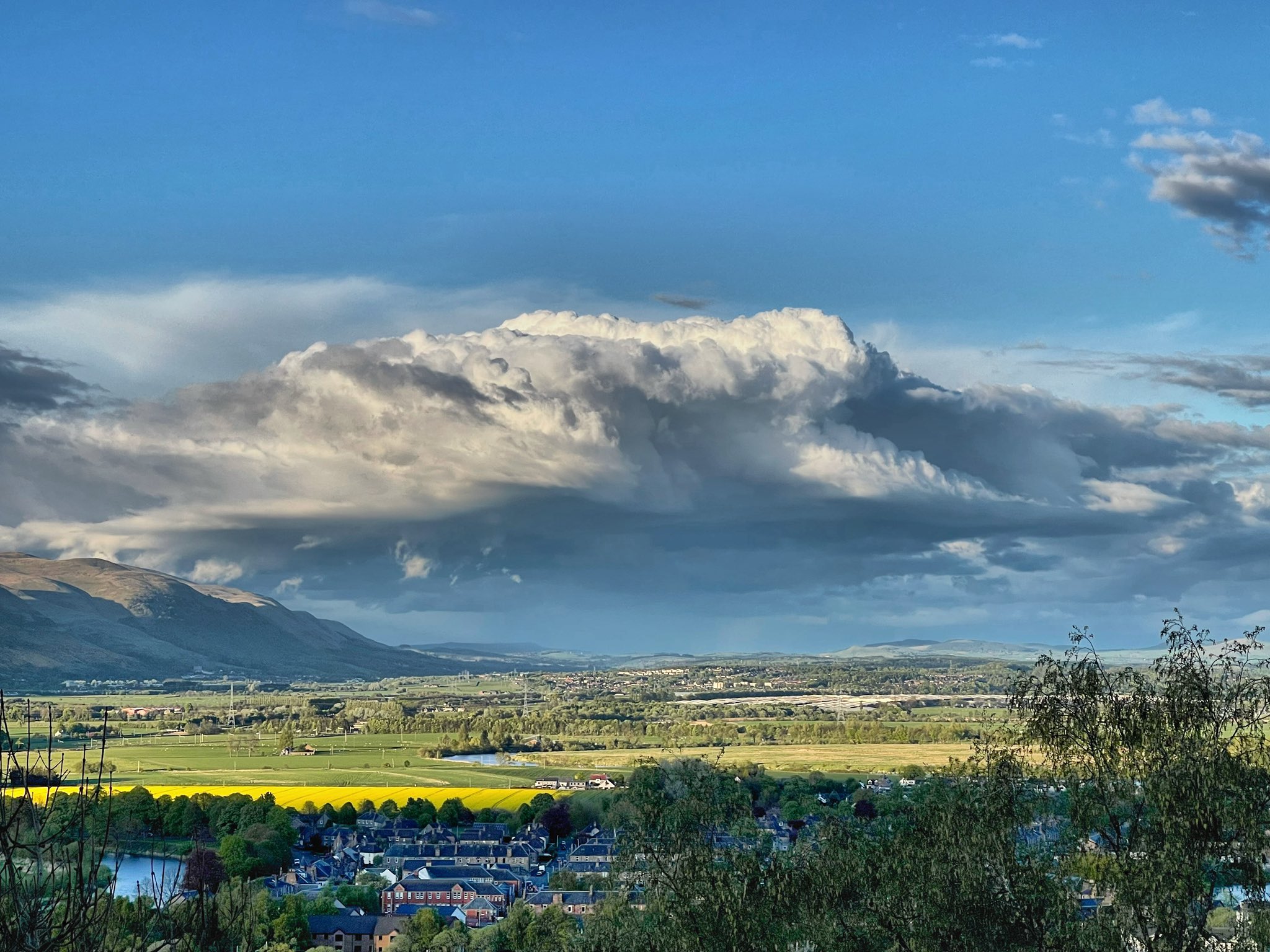 2nd Place The view from Stirling Castle Esplanade towards Dollar by Ian Barnes @Ian_Barnes