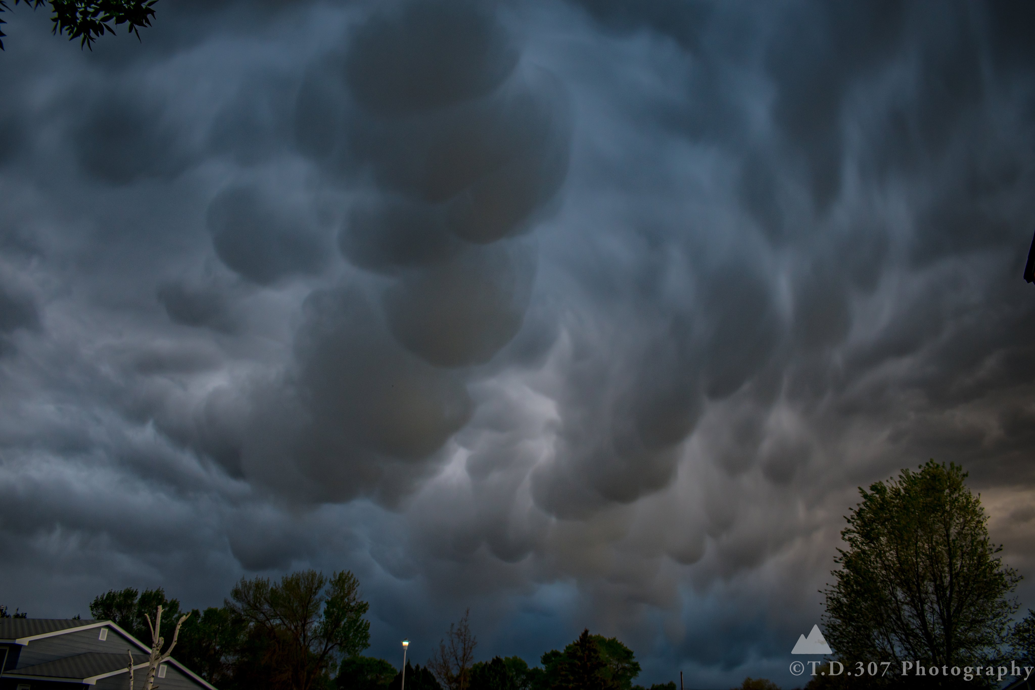 3rd Place Stunning Mammatus Clouds over Northwest Wyoming by T.D.307 Photography @TonyD2155