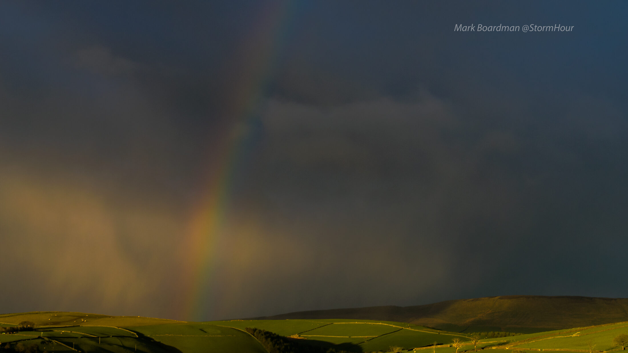 Rainbow over the Peak District